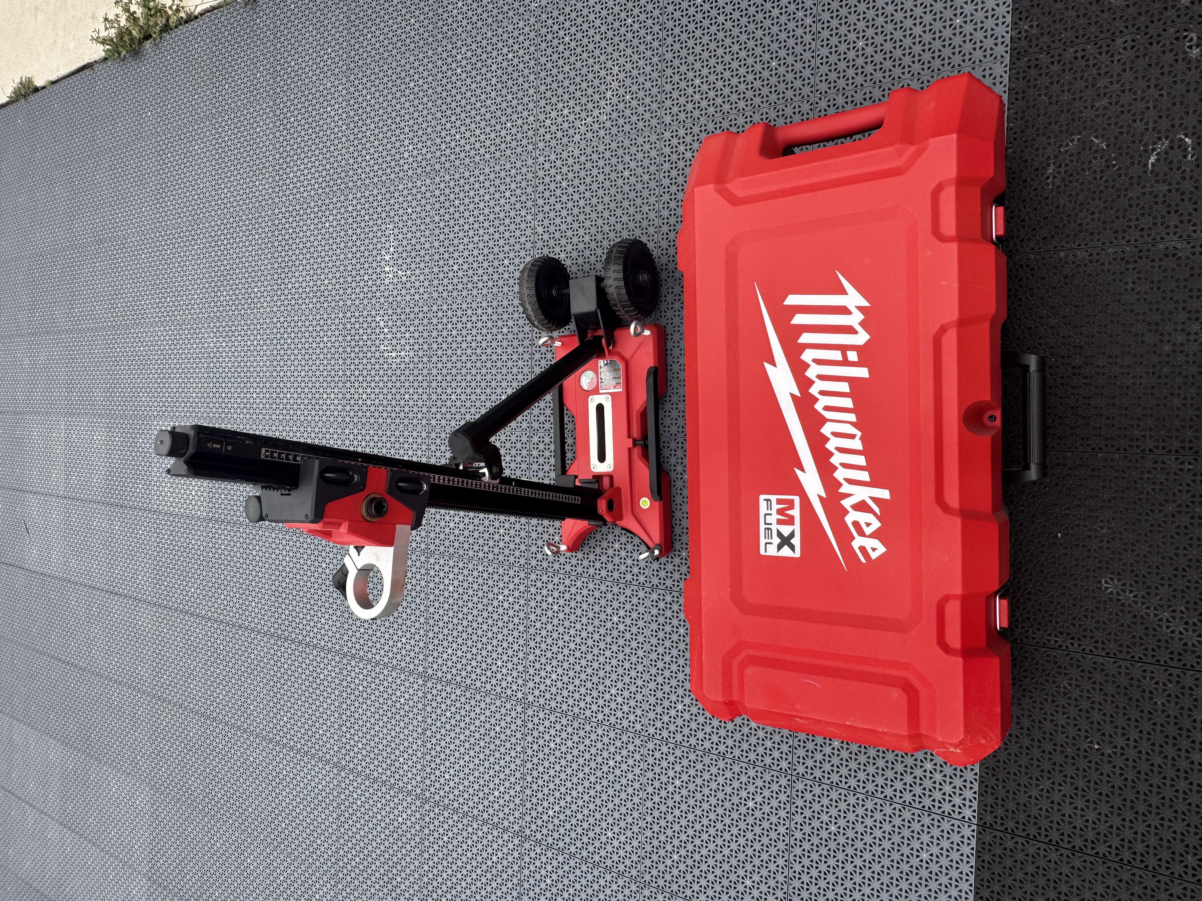MX FUEL MXF301-2CXS Handheld Core Drill Kit Stand 2 Batteries