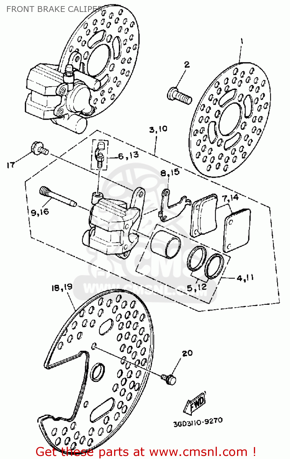 Left Front Brake Caliper